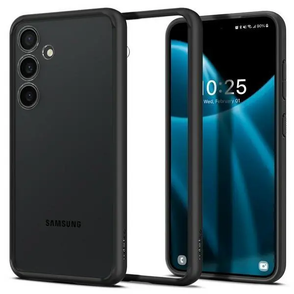 Etui Spigen Ultra Hybrid ACS07352 do Galaxy S24 Przezroczysty-Czarny