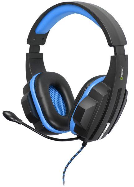 Słuchawki przewodowe z mikrofonem Tracer Expert - niebieskie