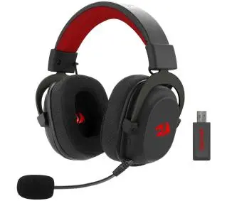 Redragon Zeus Pro RGB H510-PRO Nauszne Czarno-czerwony