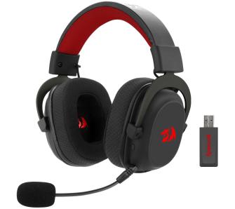 Słuchawki bezprzewodowe z mikrofonem Redragon Zeus Pro RGB H510-PRO Nauszne Czarno-czerwony