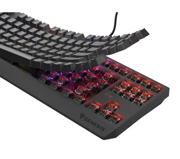 Genesis Thor 230 TKL US RGB Outemu Brown Czarny