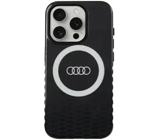 AUDI IML Big Logo MagSafe Case AU-IMLMIP15P-Q5/D2-BK do iPhone 15 Pro Czarny
