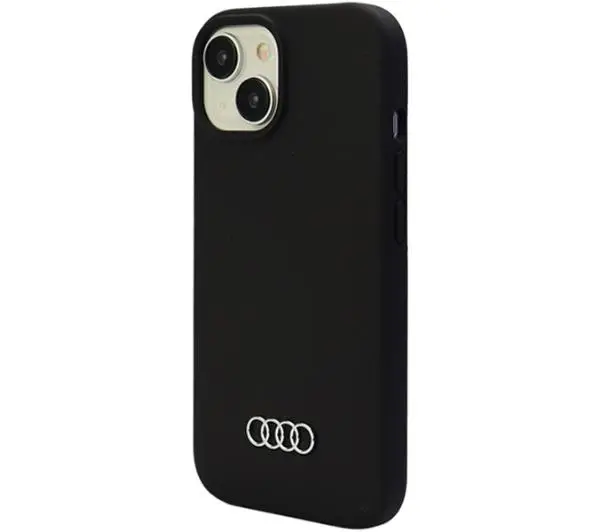 AUDI Silicone Case AU-LSRIP15-Q3/D1-BK do iPhone 15 Czarny