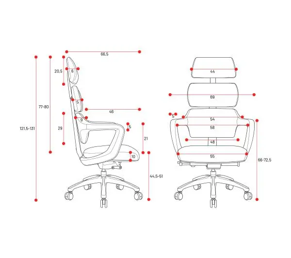 Diablo Chairs V-Modular Biurowy do 160kg Skóra ECO Szary - Kup na Raty - RRSO 0%