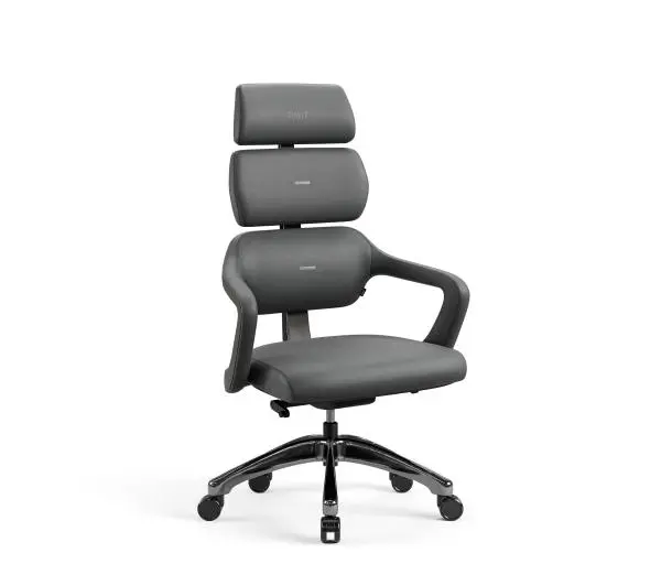 Diablo Chairs V-Modular Biurowy do 160kg Skóra ECO Szary - Kup na Raty - RRSO 0%