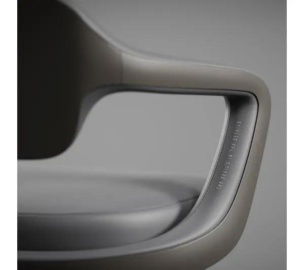 Diablo Chairs V-Modular Biurowy do 160kg Skóra ECO Szary - Kup na Raty - RRSO 0%