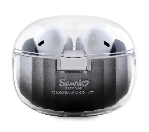 Hello Kitty True Wireless Kitty Head Logo Dokanałowe Bluetooth 5.3 Czarny