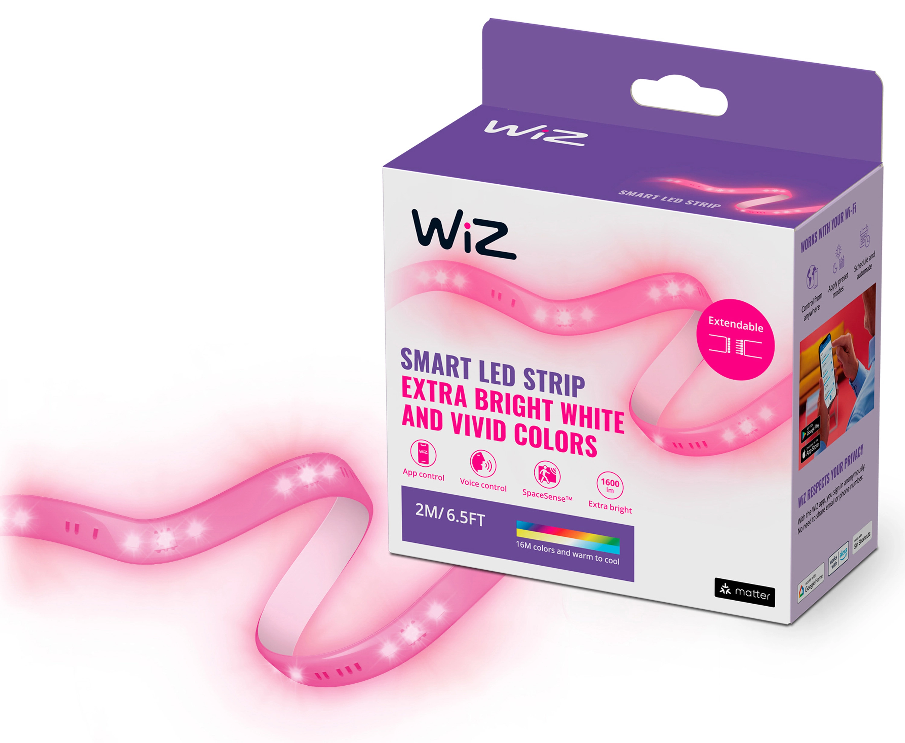 Taśma LED WiZ Wi-Fi 2m RGB