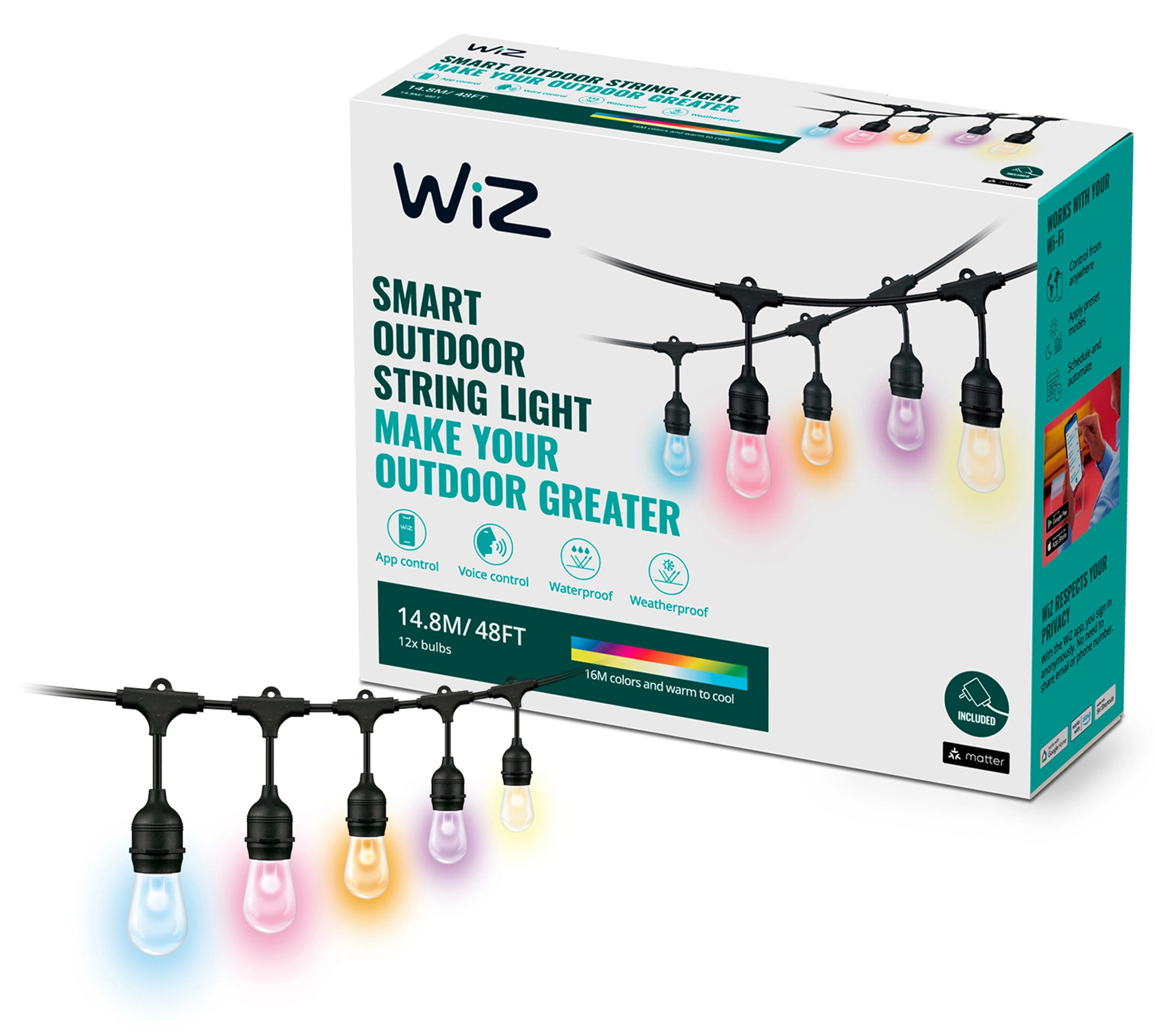 Łańcuch świetlny WiZ LED 15m EU