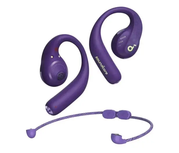【卍XきぬX卍 】soundcore AeroFit Pro パープル Słuchawki bezprzewodowe Soundcore Aerofit Pro Przewodnictwo