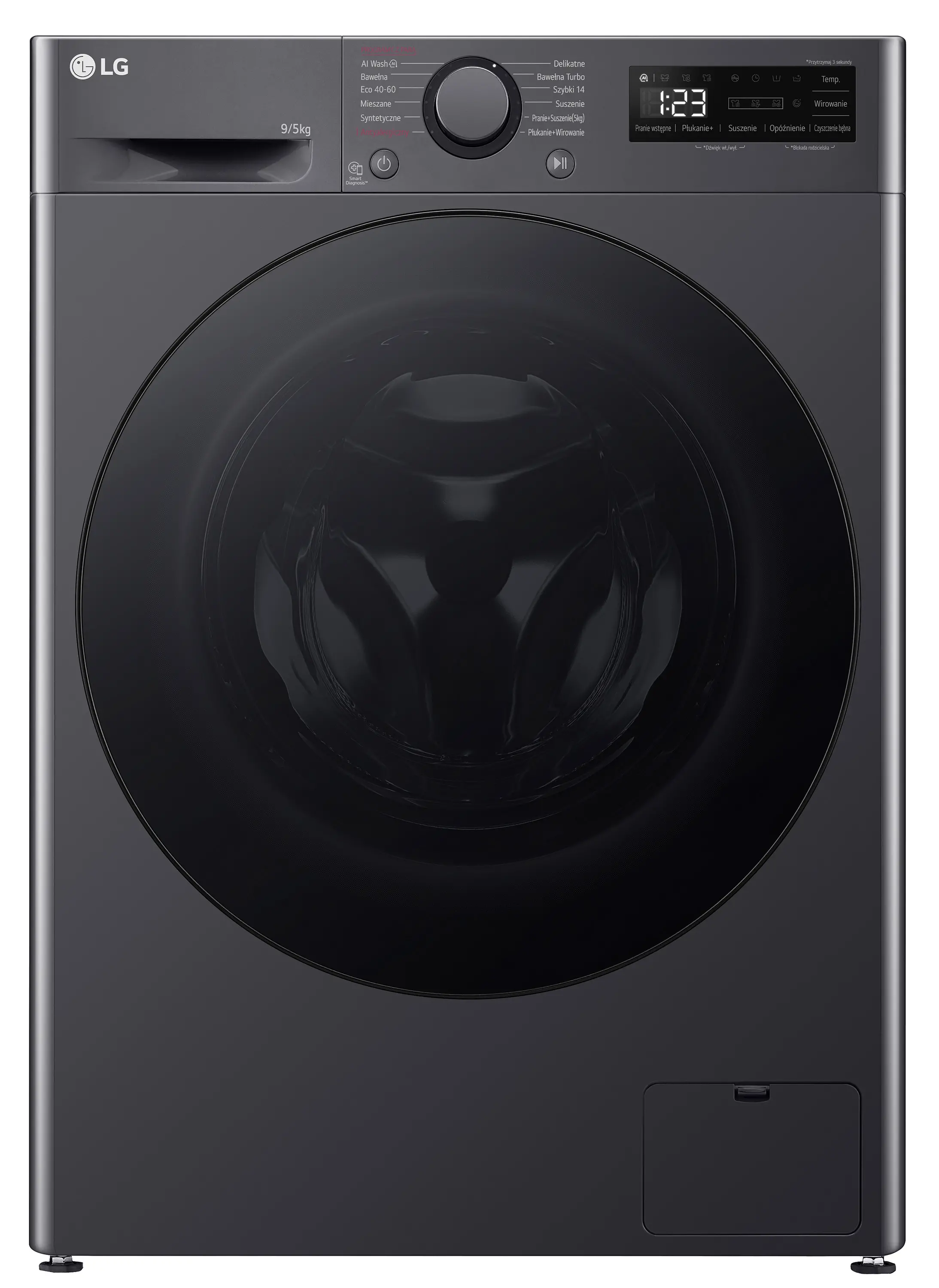 Pralko-suszarka LG F2D9550YJ 48cm 9kg/5kg Funkcje AI