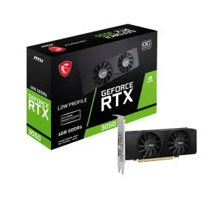 MSI GeForce RTX 3050 LP OC 6GB GDDR6 96bit DLSS - Kup na Raty - RRSO 0%