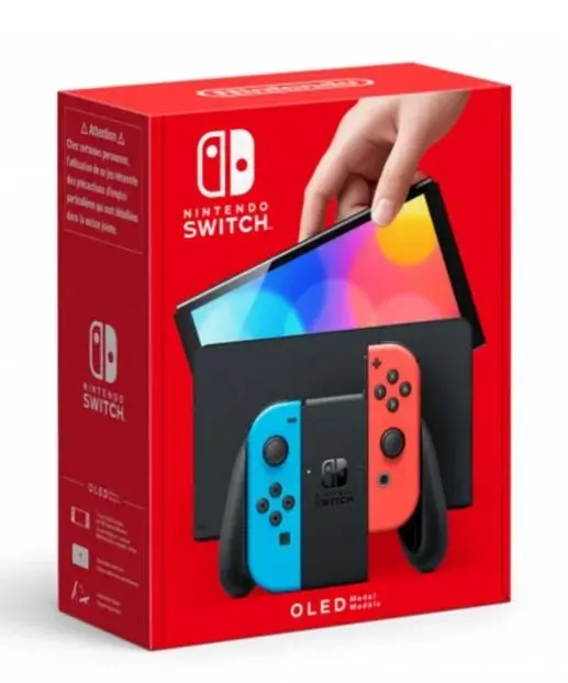 Nintendo Switch OLED Czerwono-niebieski + Super Mario Bros