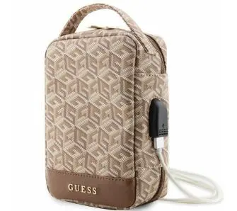 Organizer Guess GCube Stripes GUHBHGCFSEW Brązowy