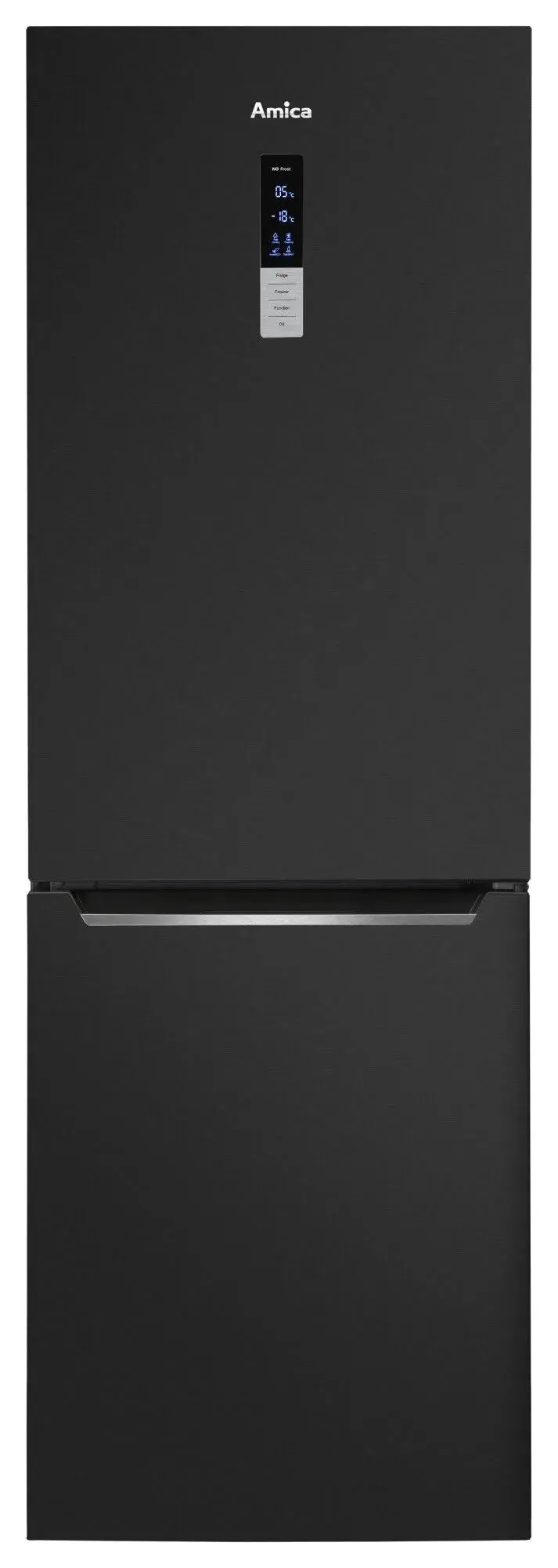 Lodówka Amica FK3666.2DFZHC Pełny No Frost 186,5cm Szuflada z kontrolą wilgotności Czarny