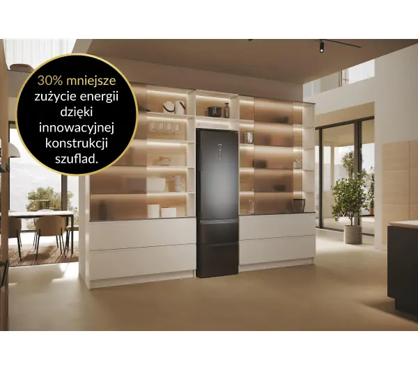 Haier Seria 5 HTW5620ENMP Funkcje AI Pełny No Frost 205cm Komora świeżości Zdalne sterowanie Dark Inox - Kup na Raty - RRSO 0%