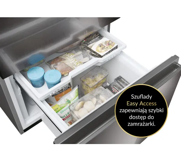 Haier Seria 5 HTW5620ENMP Funkcje AI Pełny No Frost 205cm Komora świeżości Zdalne sterowanie Dark Inox - Kup na Raty - RRSO 0%