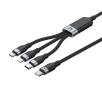 Kabel Unitek USB-C 3w1 20W 1,5m Czarny