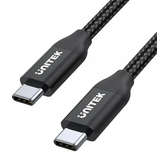 Kabel Unitek USB-C do USB-C PowerDelivery 100W 2m Czarny