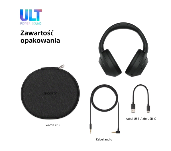 Sony ULT Wear WH-ULT900NH Nauszne Bluetooth 5.2 Szary - ⚡ EURO HIT CENOWY! ⚡ - Kup na Raty - RRSO 0%