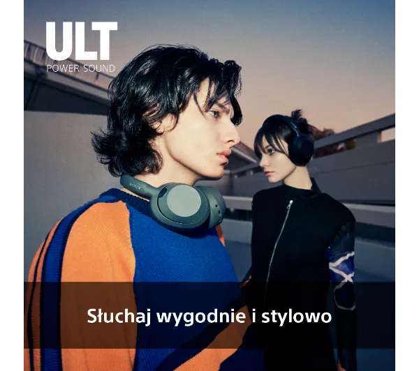 Sony ULT Wear WH-ULT900NB Nauszne Bluetooth 5.2 Czarny - ⚡ EURO HIT CENOWY! ⚡ - Kup na Raty - RRSO 0%