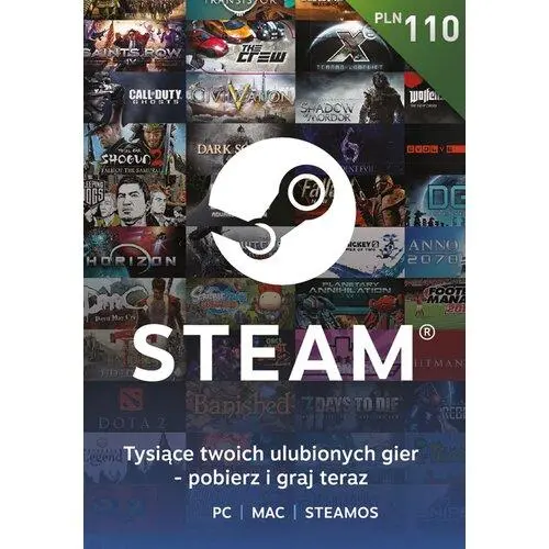 Doładowanie Steam 110zł [bon agencyjny] Obecnie dostępne tylko w sklepach stacjonarnych RTV EURO AGD