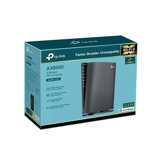 たのめーる】TP-Link AX6000 8ストリーム Wi-Fi6ルーター Archer