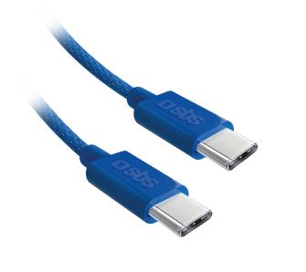 Kabel SBS USB-C do USB-C 60W 1,5m Niebieski