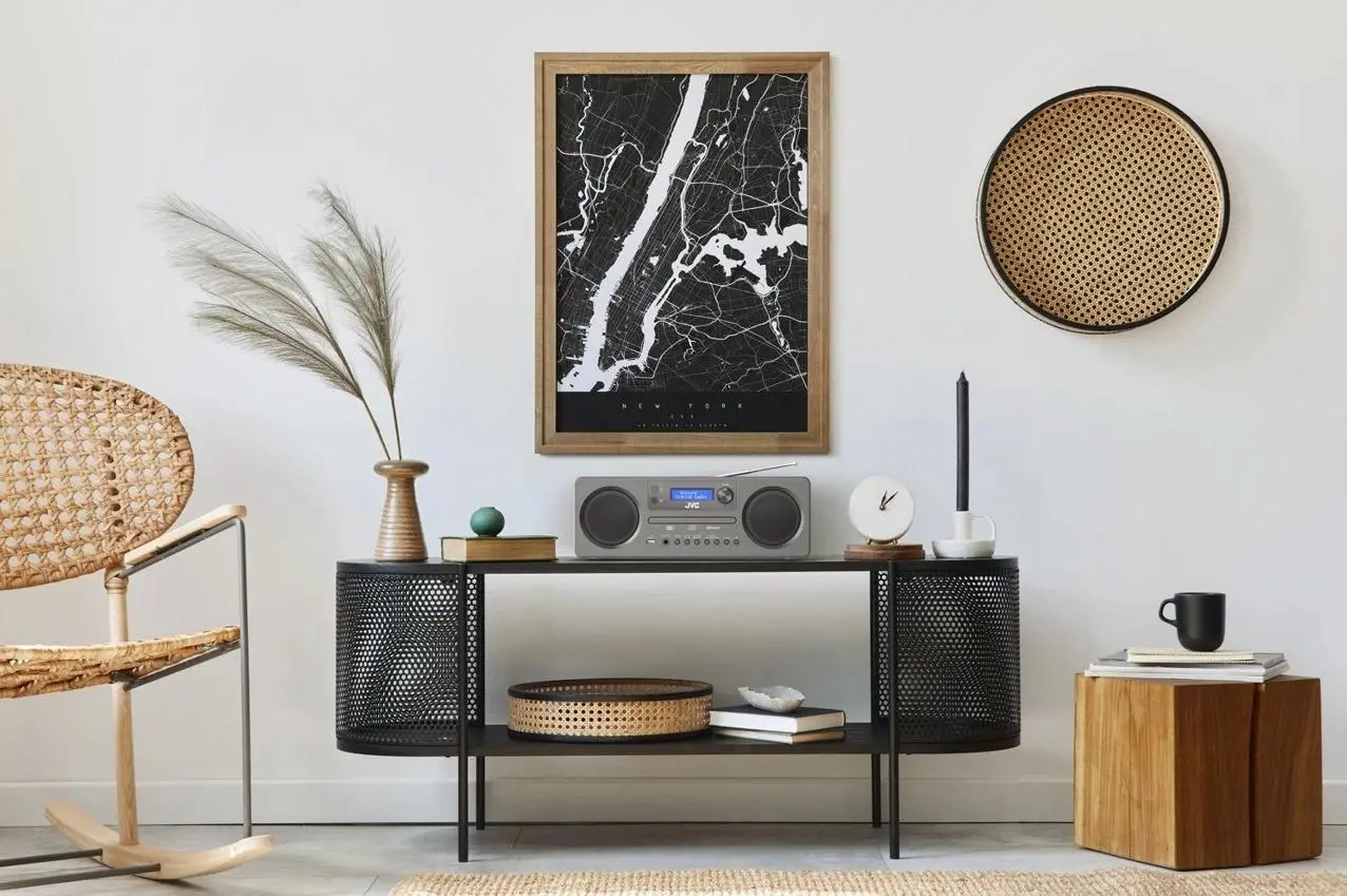 Wieża JVC RD-E861B-DAB 10W Bluetooth Radio FM DAB+ Szary