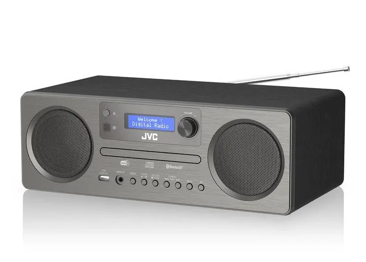 Wieża JVC RD-E861B-DAB 10W Bluetooth Radio FM DAB+ Szary