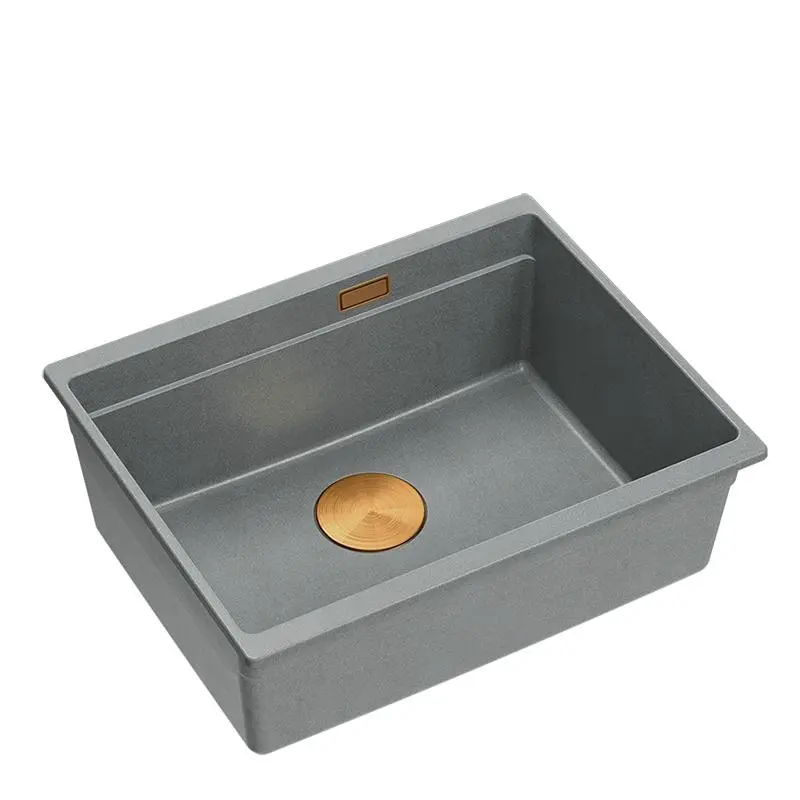 Zlewozmywak Quadron LOGAN 100 HQJ6045U5_PVDC1_U Granitowy Silver stone/Miedziany