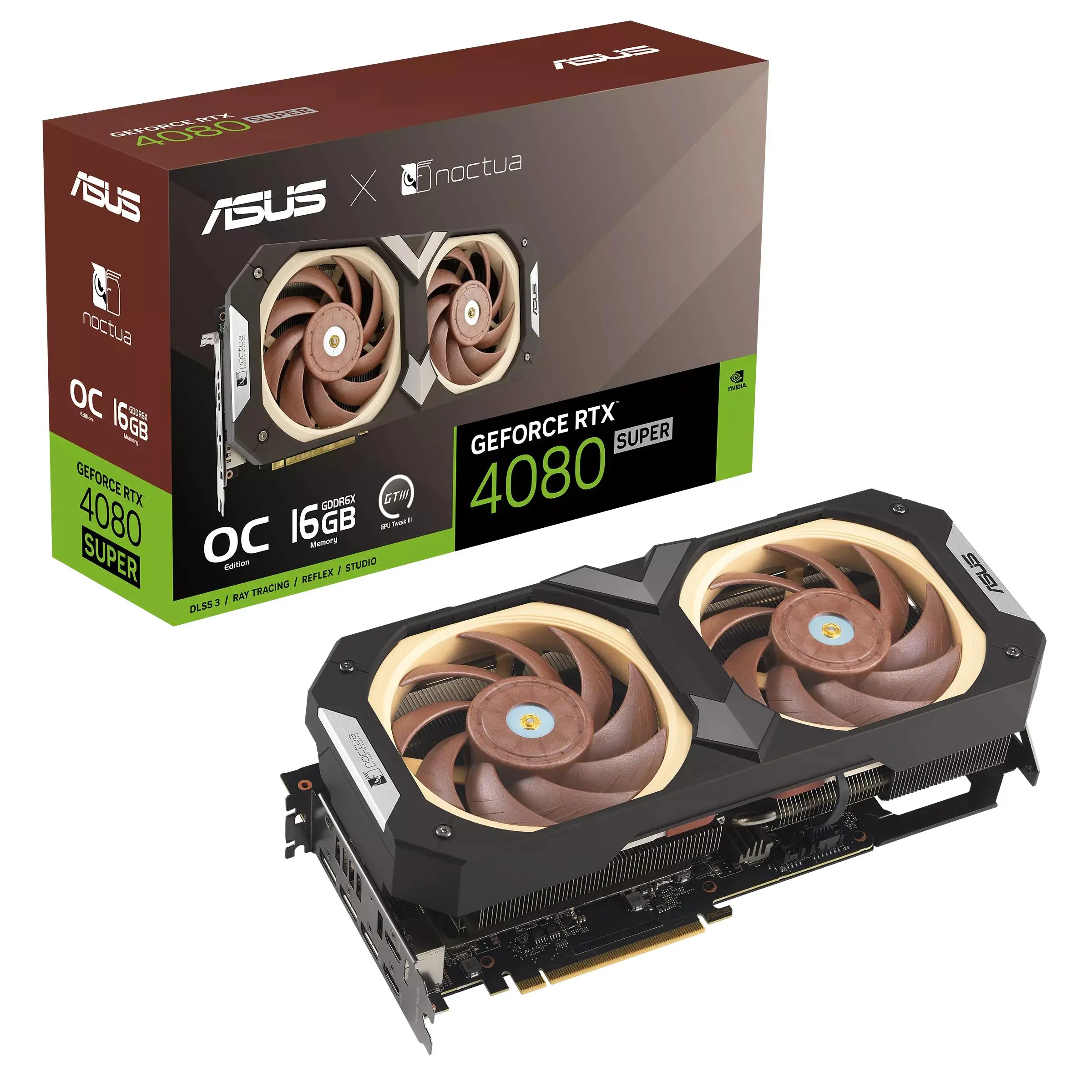 Karta graficzna ASUS GeForce RTX 4080 Super Noctua OC Edition 16GB GDDR6X 256bit DLSS 3
