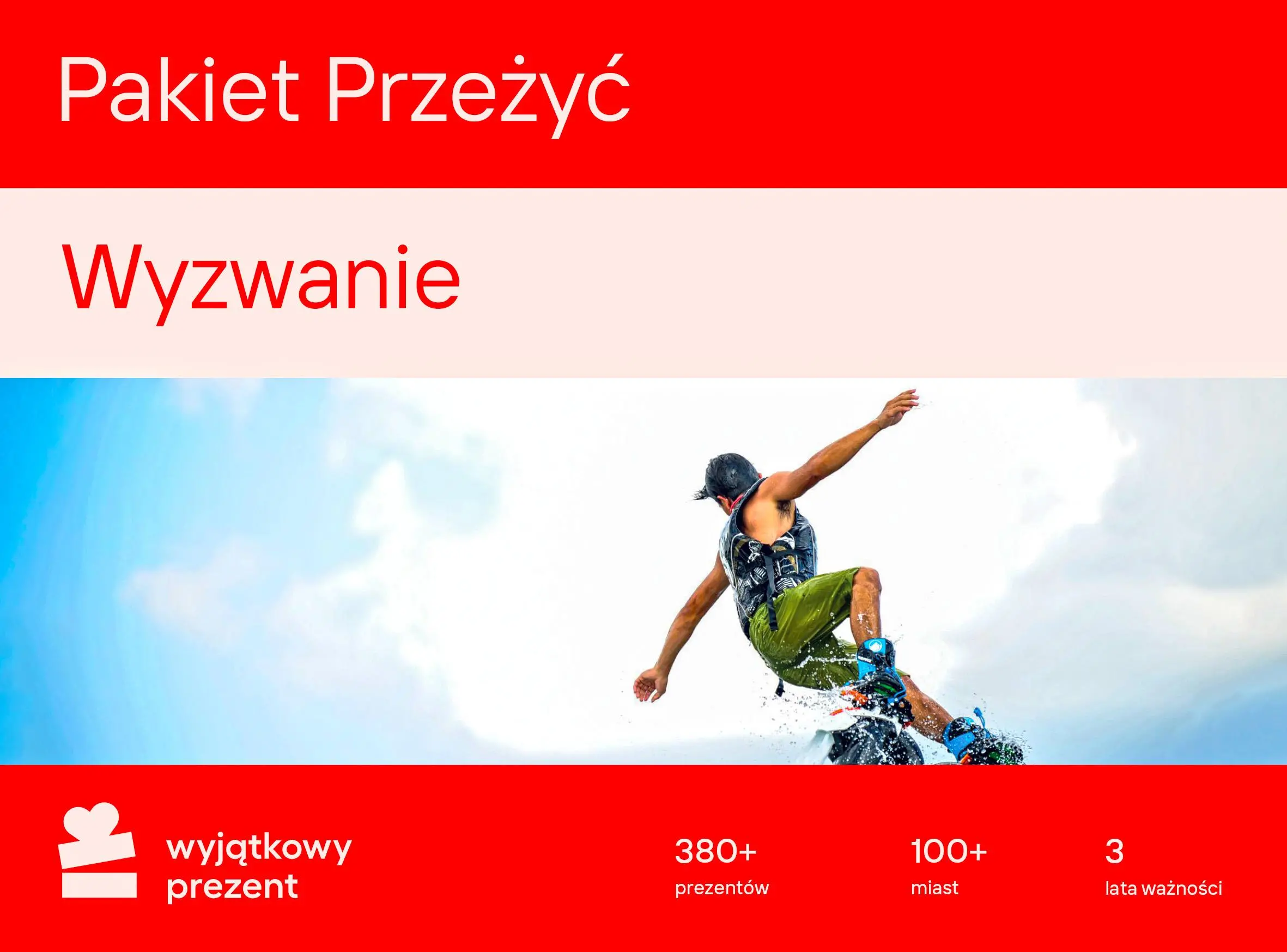 Karta Podarunkowa Pakiet Przeżyć Wyzwanie [Bon Agencyjny]
