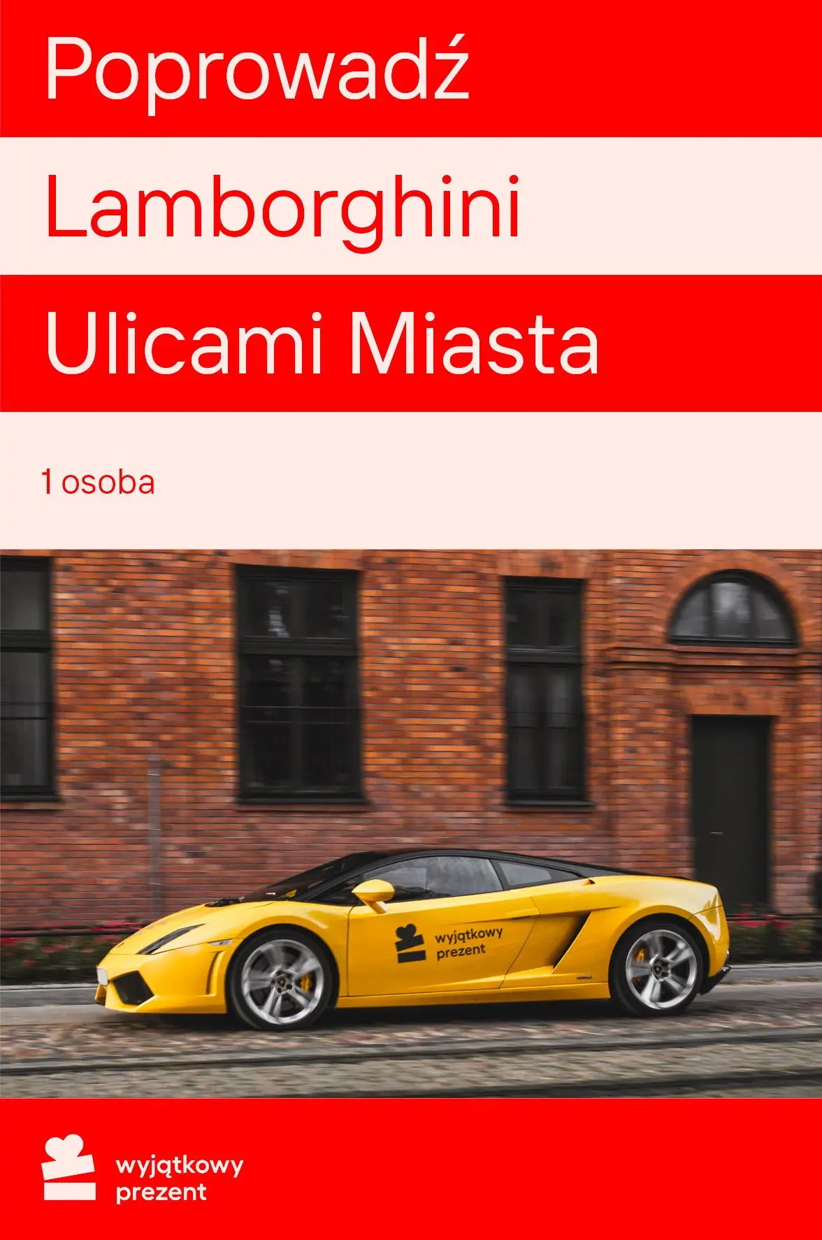Karta Podarunkowa Poprowadź Lamborghini Ulicami Miasta Obecnie dostępne tylko w sklepach stacjonarnych RTV EURO AGD