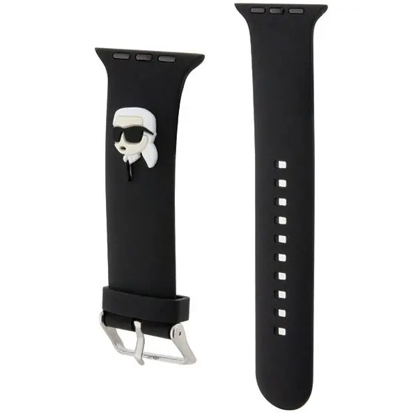Pasek Karl Lagerfeld do Watch 38/40/41mm strap 3D Rubber Karl Head Czarny