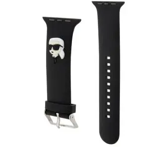 Pasek Karl Lagerfeld do Watch 38/40/41mm strap 3D Rubber Karl Head Czarny