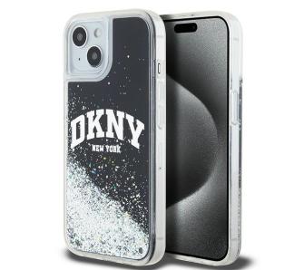 Etui DKNY Liquid Glitter Big Logo do iPhone 15 Plus Czarny