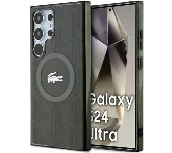 Etui Lacoste LCHMS24LUBSB Hardcase IML Blend Monogram MagSafe do Samsung Galaxy S24 Ultra Khaki