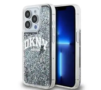 Etui DKNY Hardcase Liquid Glitter Big Logo do iPhone 15 Pro Czarny