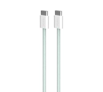 Kabel Puro USB-C do USB-C 60W 1,5m Zielony