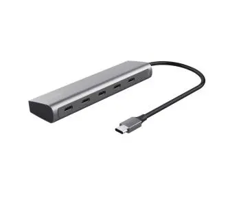 Hub USB Trust Halyx 5xUSB-C Szary