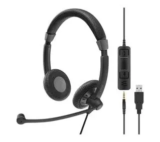 Epos SC 75 USB MS Nauszne Czarny - Kup na Raty - RRSO 0%