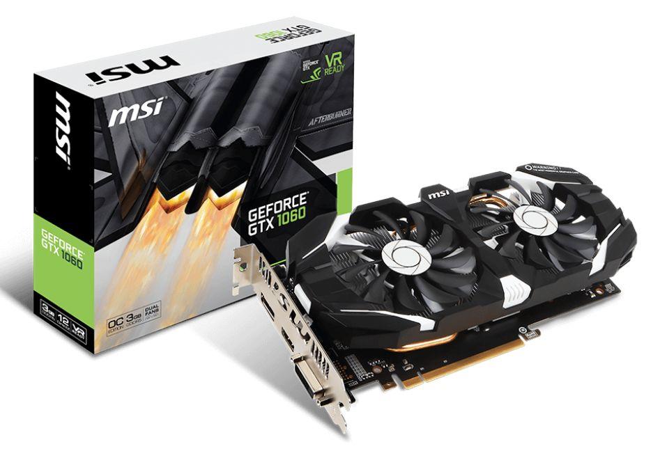 MSI GeForce GTX 1060 3GT OC 3GB DDR5 192bit