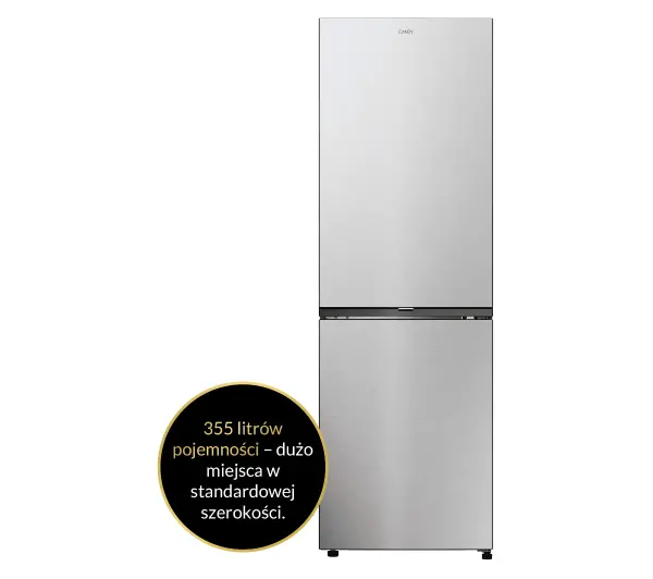 Candy Fresco 300 CNCQ2T618EX Pełny No Frost 185cm Komora świeżości Inox - Kup na Raty - RRSO 0%