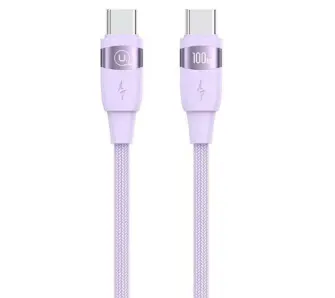 Kabel USAMS SJ632USB03 USB-C do USB-C 1,2m Fioletowy