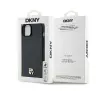 Etui DKNY Hardcase Leather Monogram Pattern Metal Logo MagSafe DKHMP15MPSHRPSK do iPhone 15 Plus Czarny