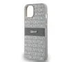 Etui DKNY Hardcase Leather Mono Stripe & Metal Logo do iPhone 14 Beżowy