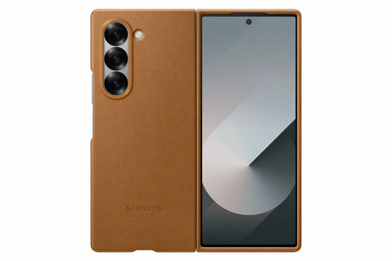 Etui Samsung Vegan Leather Cover do Galaxy Z Fold 6 Brązowy