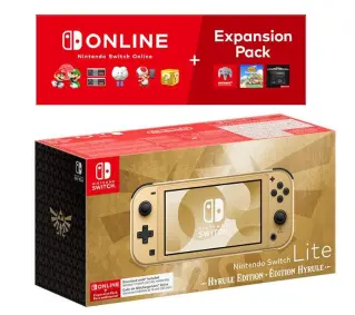 Nintendo Switch Lite Hyrule Edition + NS Online 365dni + Expansion Pack - Kup na Raty - RRSO 0%