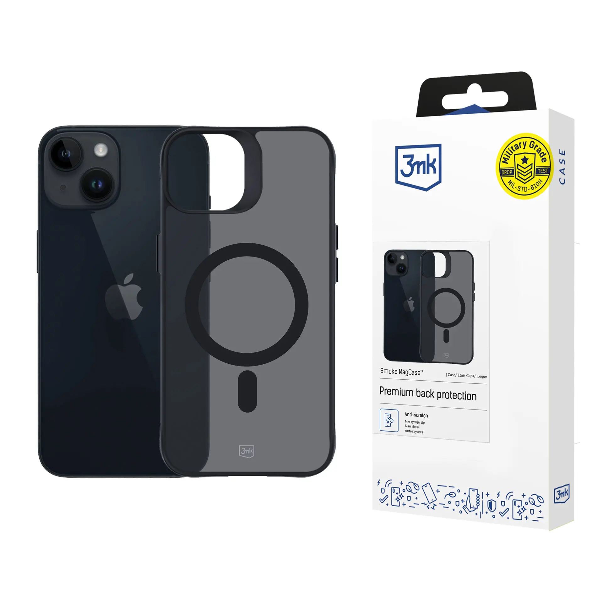 Etui 3mk Smoke MagCase do iPhone 13/14 Czarny